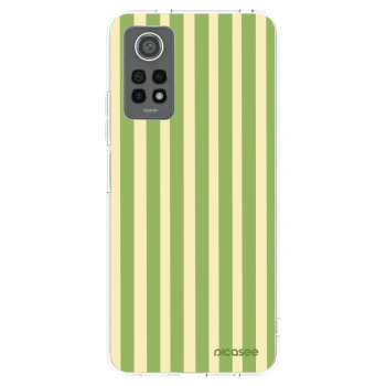 Picasee silikónový prehľadný obal pre Xiaomi Redmi Note 12 Pro 4G - Lines Matcha
