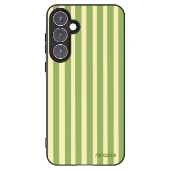 Picasee silikónový čierny obal pre Samsung Galaxy A55 5G A556B - Lines Matcha