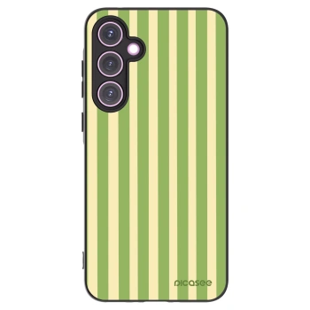 Picasee silikónový čierny obal pre Samsung Galaxy A35 5G A356B - Lines Matcha