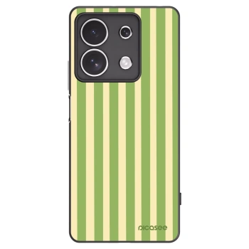 Picasee silikónový čierny obal pre Xiaomi Redmi Note 13 4G - Lines Matcha
