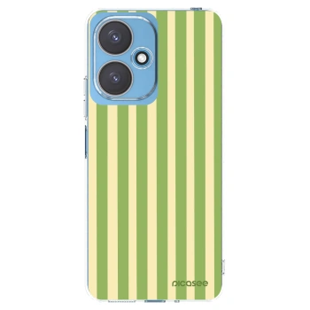 Picasee silikónový prehľadný obal pre Xiaomi Redmi 13C 5G - Lines Matcha