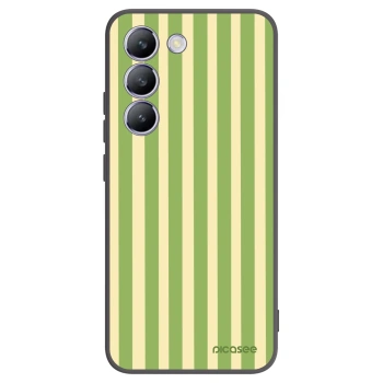 Picasee silikónový čierny obal pre Vivo V40 SE 5G - Lines Matcha