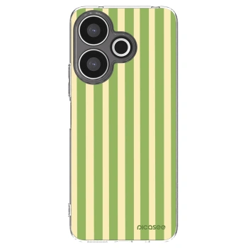 Picasee silikónový prehľadný obal pre Xiaomi Redmi 13 4G - Lines Matcha