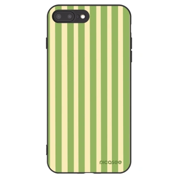 Picasee silikónový čierny obal pre Apple iPhone 7 Plus - Lines Matcha
