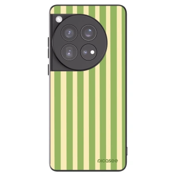 Picasee silikónový čierny obal pre OnePlus 12 5G - Lines Matcha