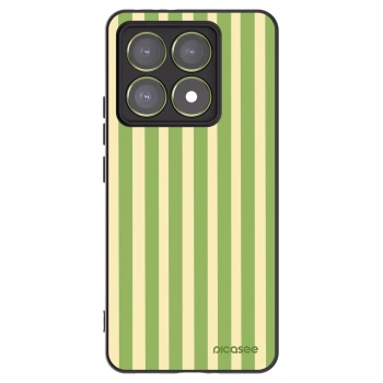 Picasee silikónový čierny obal pre Xiaomi 14T - Lines Matcha