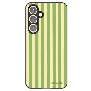 Picasee silikónový čierny obal pre Samsung Galaxy S24 FE S721B - Lines Matcha