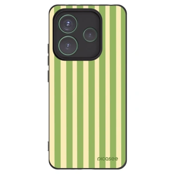 Picasee silikónový čierny obal pre Xiaomi Redmi Note 14 5G - Lines Matcha