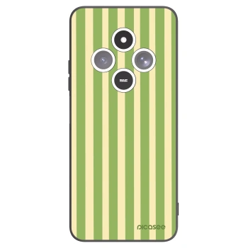Picasee silikónový čierny obal pre Xiaomi Redmi 14C - Lines Matcha