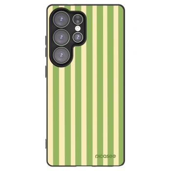 Picasee silikónový čierny obal pre Samsung Galaxy S25 Ultra 5G - Lines Matcha