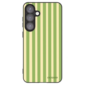 Picasee silikónový čierny obal pre Samsung Galaxy S25+ 5G - Lines Matcha