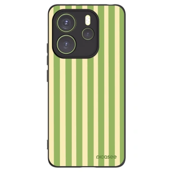 Picasee silikónový čierny obal pre Xiaomi Redmi Note 14 4G - Lines Matcha