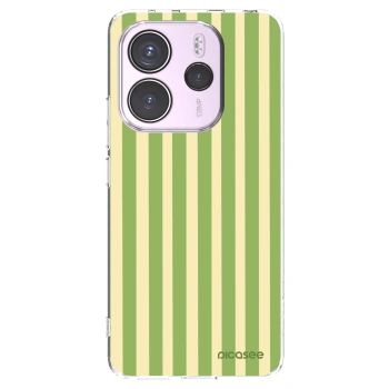 Picasee silikónový prehľadný obal pre Xiaomi Redmi Note 14 4G - Lines Matcha