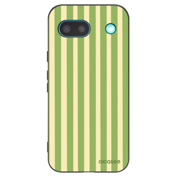 Picasee silikónový čierny obal pre Google Pixel 8a - Lines Matcha