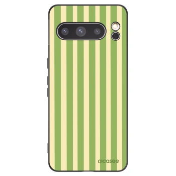 Picasee silikónový čierny obal pre Google Pixel 8 Pro - Lines Matcha