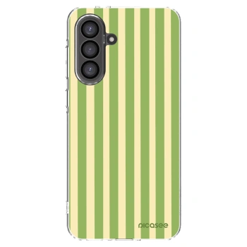 Picasee silikónový prehľadný obal pre Samsung Galaxy A56 5G A566B - Lines Matcha