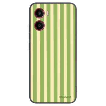 Picasee silikónový čierny obal pre Motorola Moto G05 - Lines Matcha
