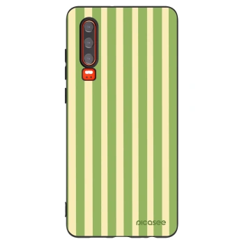 Picasee silikónový čierny obal pre Huawei P30 - Lines Matcha