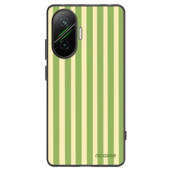 Picasee silikónový čierny obal pre Xiaomi Poco F7 Pro 5G - Lines Matcha