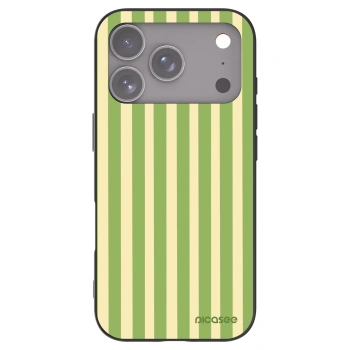 Picasee silikónový čierny obal pre Apple iPhone 17 Pro - Lines Matcha