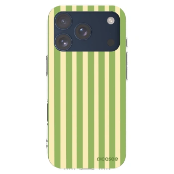 Picasee silikónový prehľadný obal pre Apple iPhone 17 Pro - Lines Matcha
