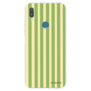 Picasee silikónový prehľadný obal pre Huawei Y6 2019 - Lines Matcha