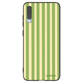 Picasee silikónový čierny obal pre Samsung Galaxy A70 A705F - Lines Matcha