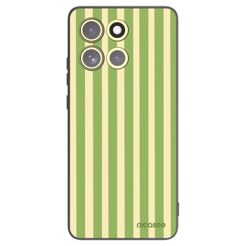 Picasee silikónový čierny obal pre Motorola Moto G86 5G - Lines Matcha