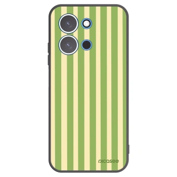 Picasee silikónový čierny obal pre Xiaomi Redmi 15C 4G - Lines Matcha