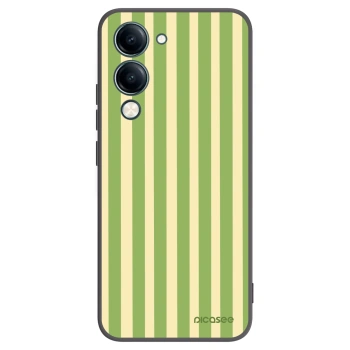 Picasee silikónový čierny obal pre Vivo Y29s 5G - Lines Matcha