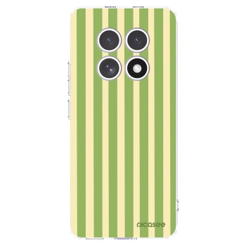 Picasee silikónový prehľadný obal pre Xiaomi Redmi Note 15 4G - Lines Matcha
