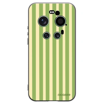 Picasee silikónový čierny obal pre Xiaomi 17 Ultra - Lines Matcha