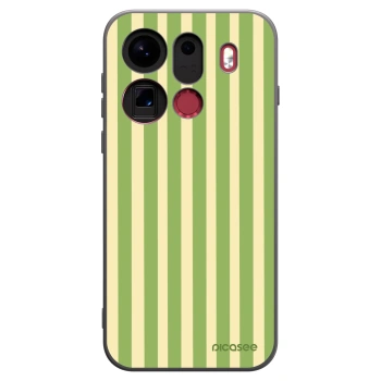 Picasee silikónový čierny obal pre OPPO Find X9 Pro - Lines Matcha