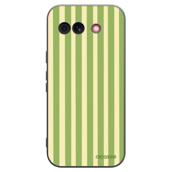 Picasee silikónový čierny obal pre Google Pixel 10a - Lines Matcha