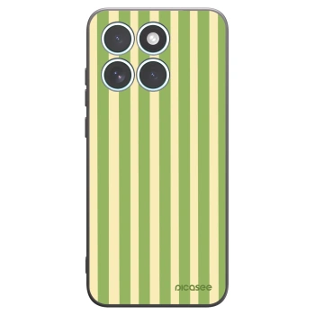 Picasee silikónový čierny obal pre Motorola Edge 70 Fusion - Lines Matcha