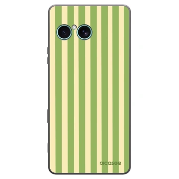 Picasee silikónový čierny obal pre Sony Xperia 10 VII - Lines Matcha