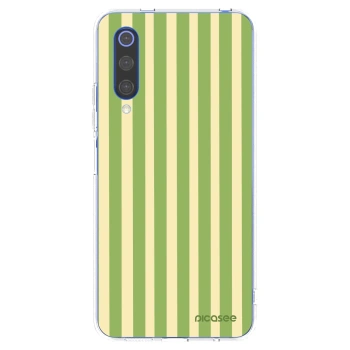 Picasee silikónový prehľadný obal pre Xiaomi Mi 9 SE - Lines Matcha