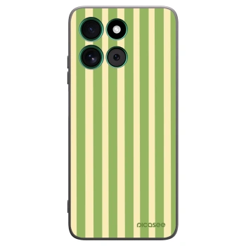 Picasee silikónový čierny obal pre Motorola Moto G57 Power - Lines Matcha