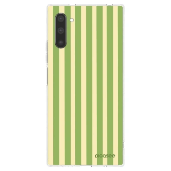 Picasee silikónový prehľadný obal pre Samsung Galaxy Note 10 N970F - Lines Matcha