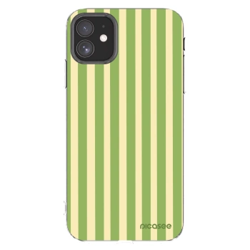 Picasee silikónový prehľadný obal pre Apple iPhone 11 - Lines Matcha