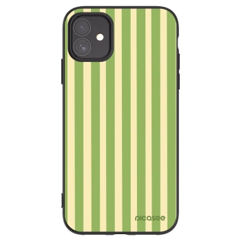 Picasee silikónový čierny obal pre Apple iPhone 11 - Lines Matcha