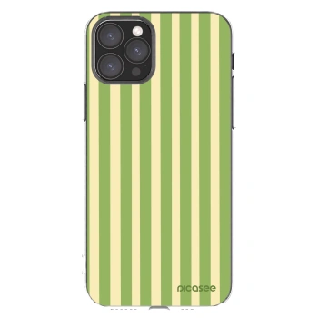 Picasee silikónový prehľadný obal pre Apple iPhone 11 Pro - Lines Matcha