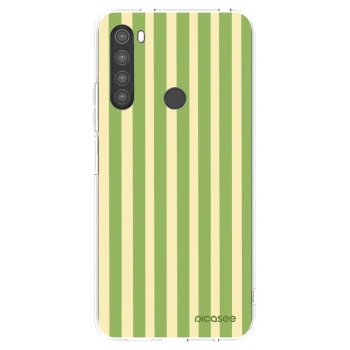 Picasee silikónový prehľadný obal pre Xiaomi Redmi Note 8 - Lines Matcha