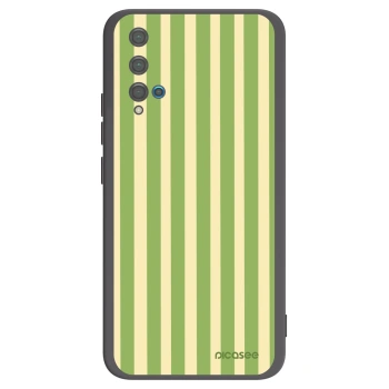 Picasee silikónový čierny obal pre Huawei Nova 5T - Lines Matcha