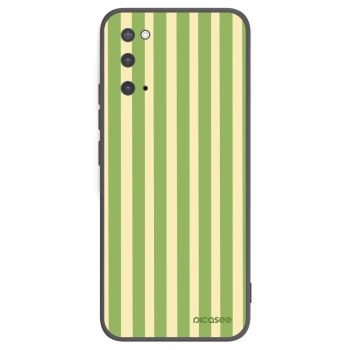 Picasee silikónový čierny obal pre Samsung Galaxy S20 G980F - Lines Matcha