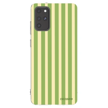 Picasee silikónový prehľadný obal pre Samsung Galaxy S20+ G985F - Lines Matcha