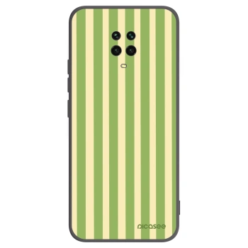 Picasee silikónový čierny obal pre Xiaomi Redmi Note 9 Pro - Lines Matcha