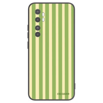 Picasee silikónový čierny obal pre Xiaomi Mi Note 10 Lite - Lines Matcha