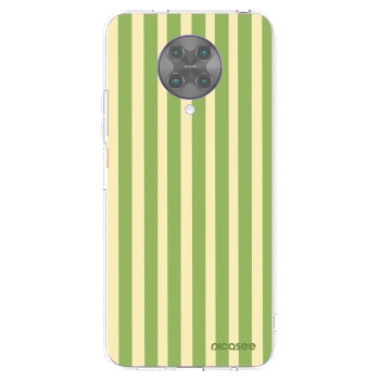 Picasee silikónový prehľadný obal pre Xiaomi Poco F2 Pro - Lines Matcha