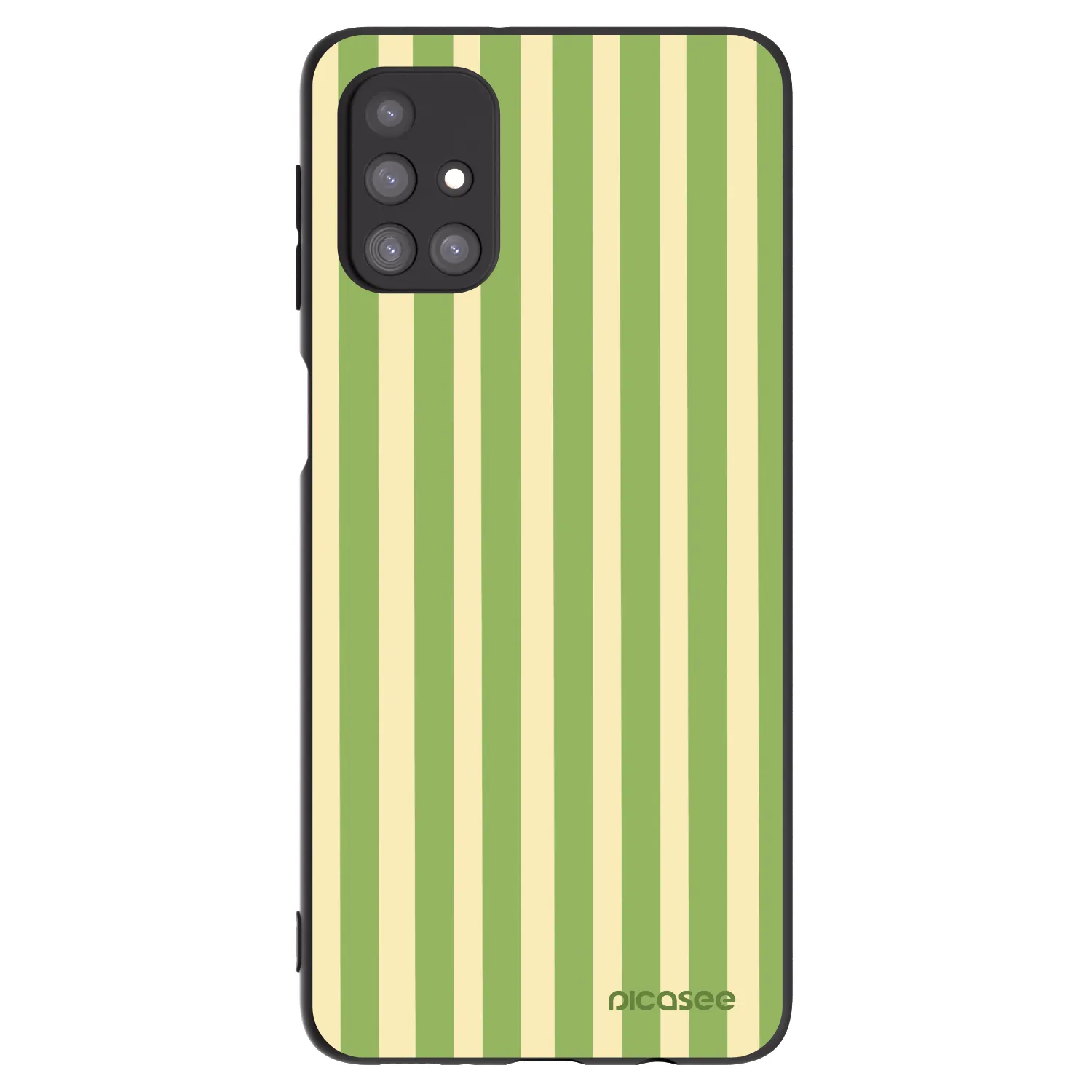 Picasee silikónový čierny obal pre Samsung Galaxy M31s - Lines Matcha